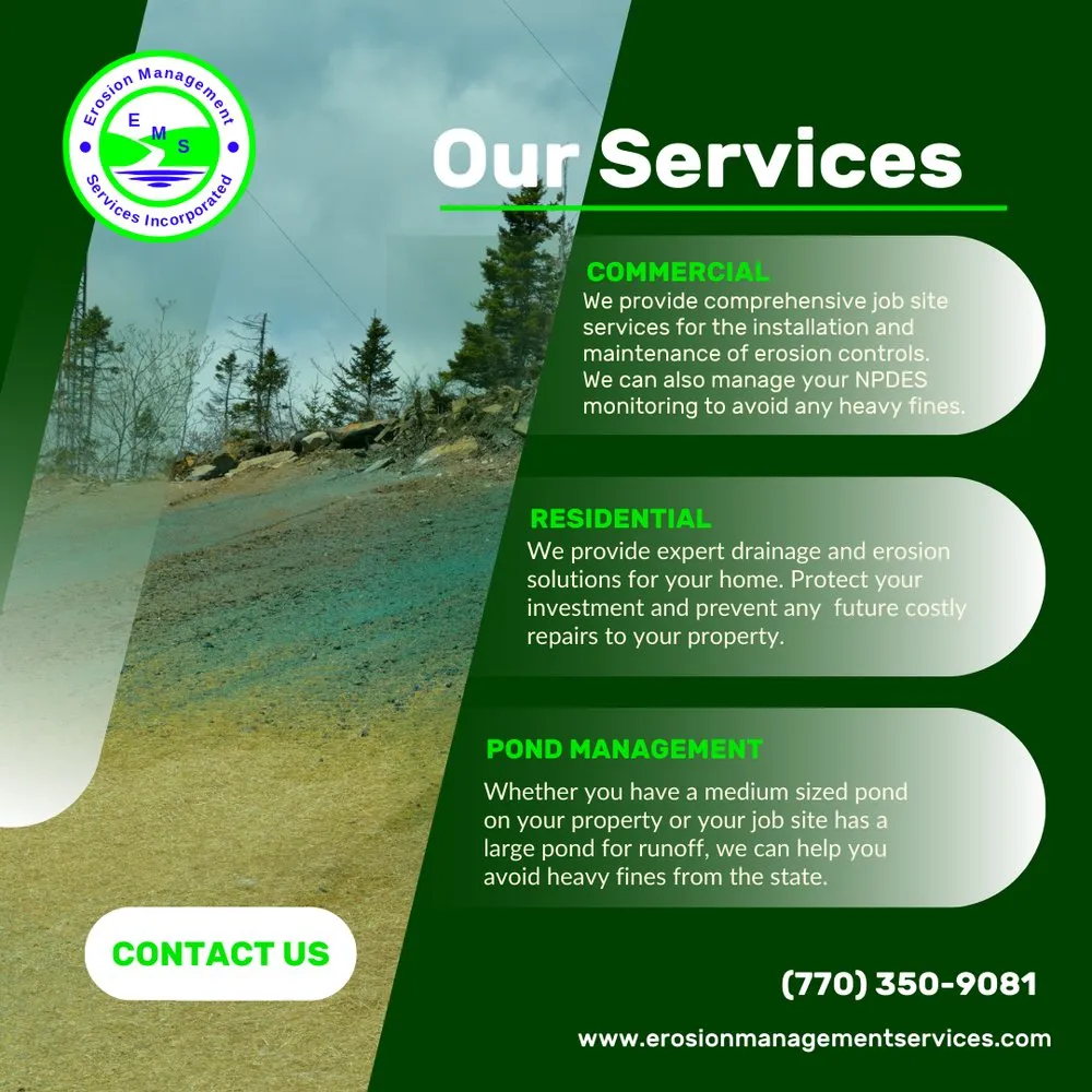 Professional residential landscaping in Atlanta, GA by Erosion Management Services