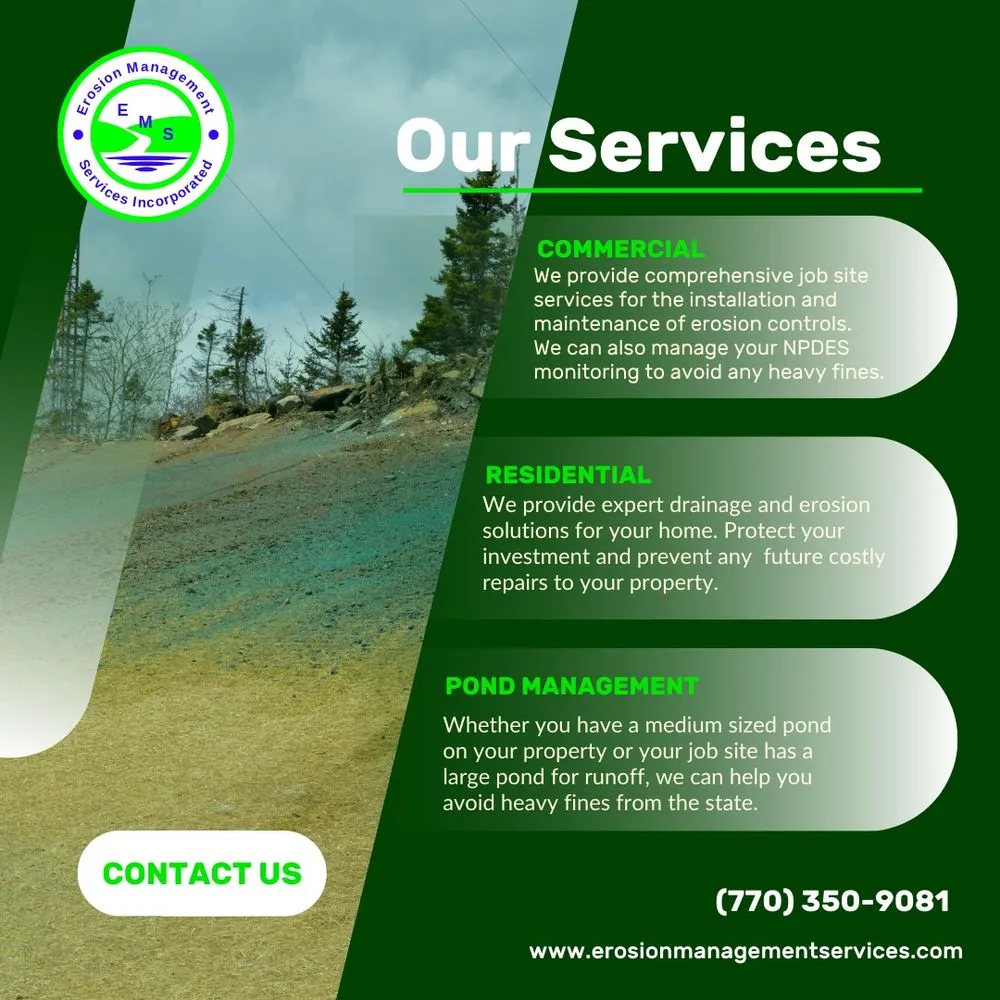 Custom landscape design in Atlanta, GA - Erosion Management Services