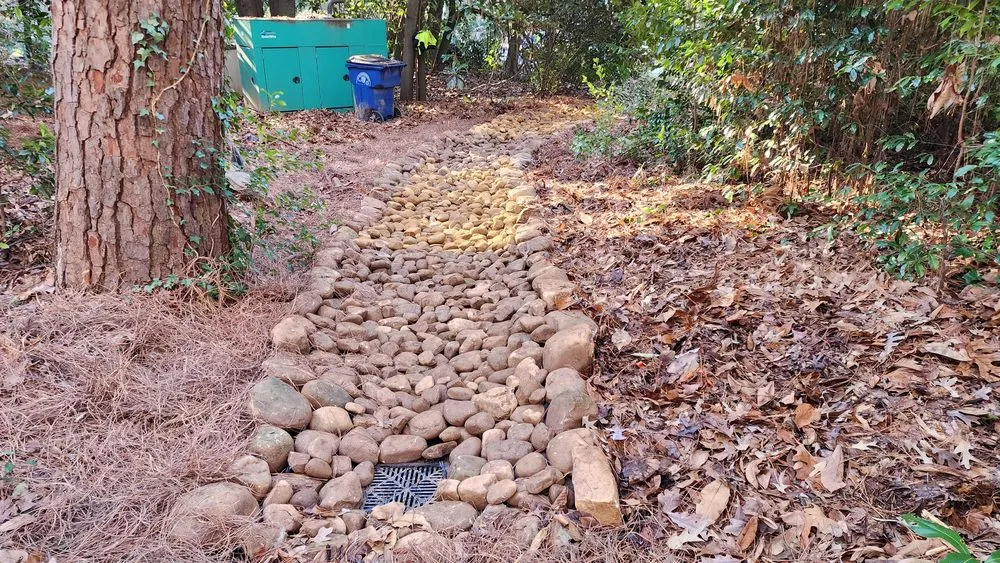 Professional outdoor landscaping with custom design in Atlanta, GA by Erosion Management Services