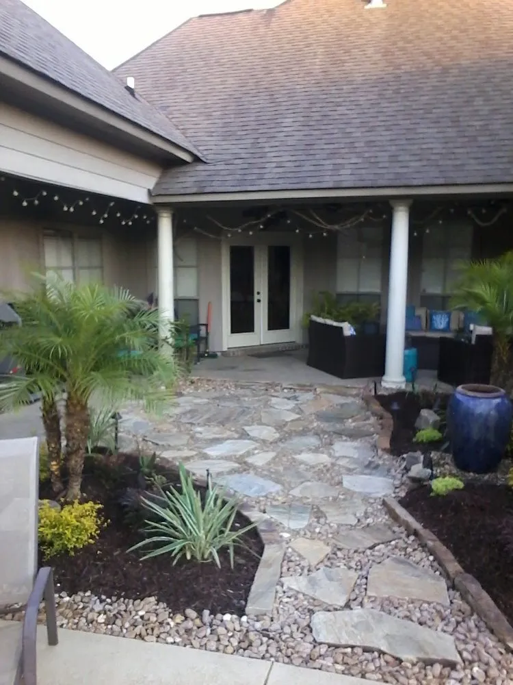 Reliable lawn mowing service for homes in Denham Springs, LA by E's Landscaping