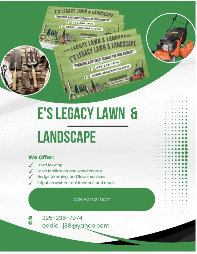 Trusted lawn care service experts serving Baton Rouge, LA - E’S Legacy Lawn & Landscape