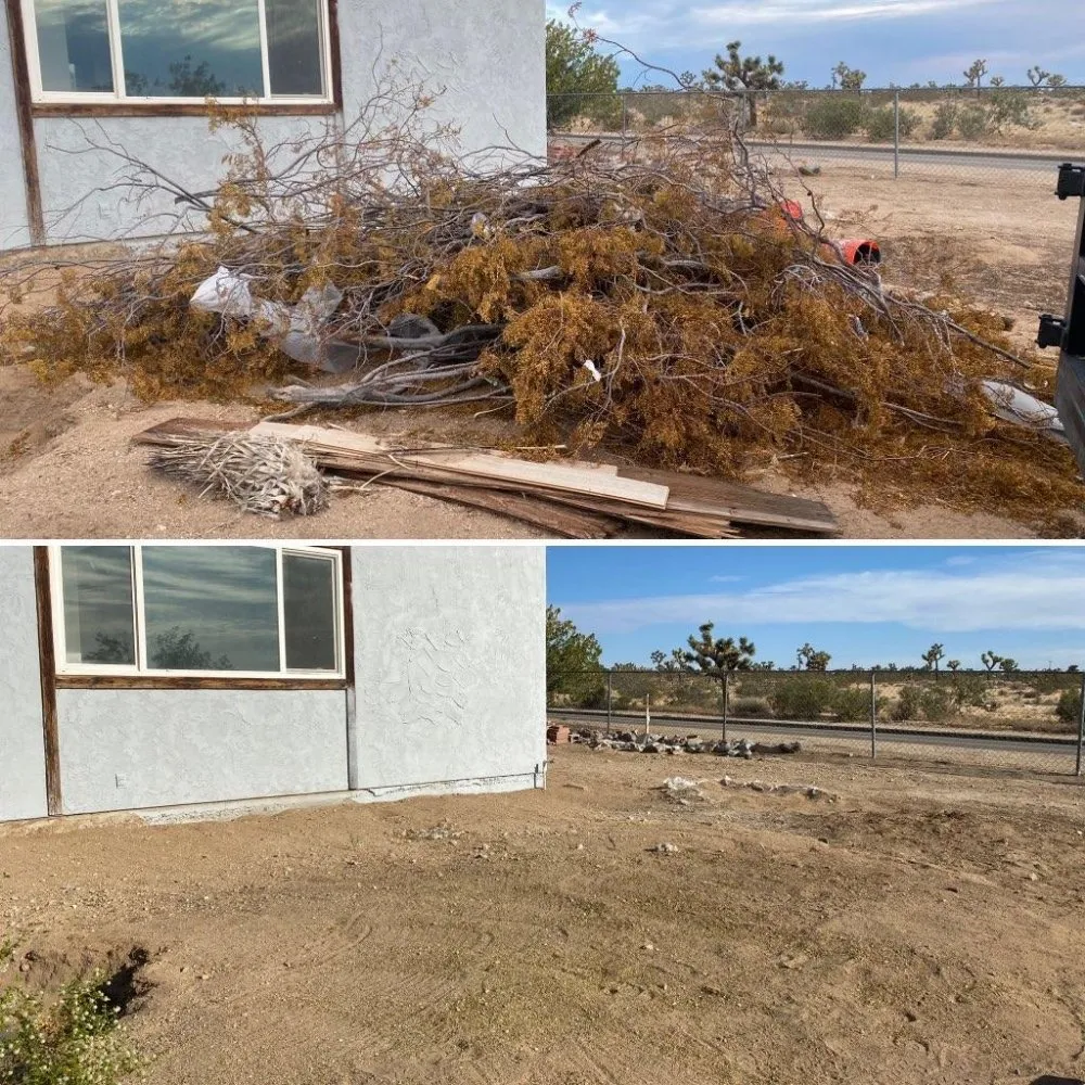 Affordable landscape design in Yucca Valley, CA by Escalera's Yard Work