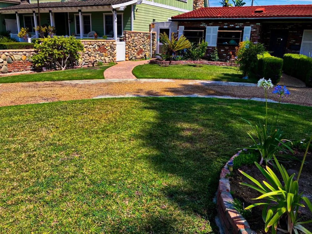 Custom landscape installation in Santa Ana, CA by Escobar Landscaping