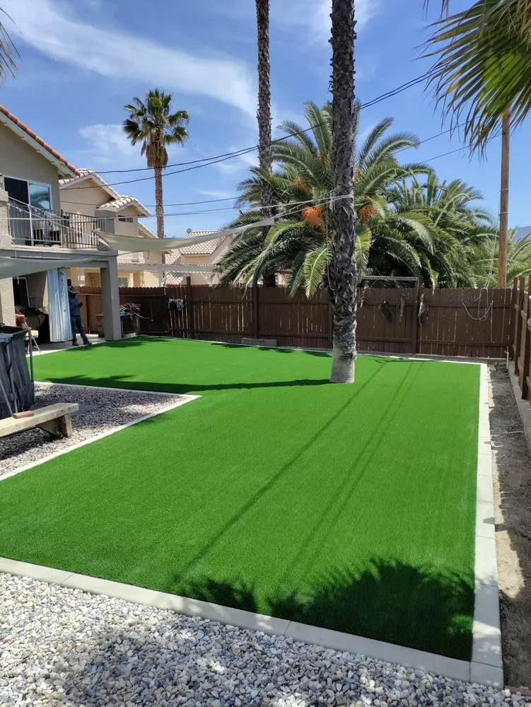 Custom lawn mowing service for beautiful yards in Lake Elsinore, CA by Escobar's Construction