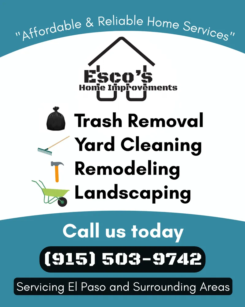 Affordable landscaping services for beautiful yards in El Paso, TX by Esco's Home Improvements