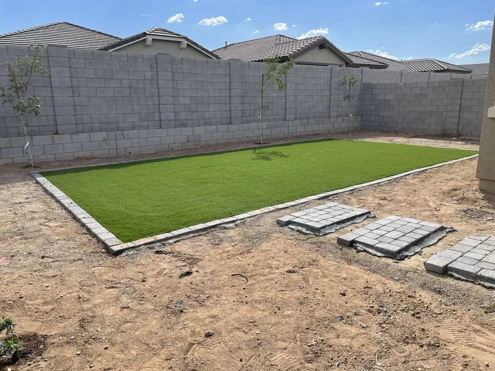 Professional lawn mowing service for homes in San Tan Valley, AZ by Escoto Family Landscaping