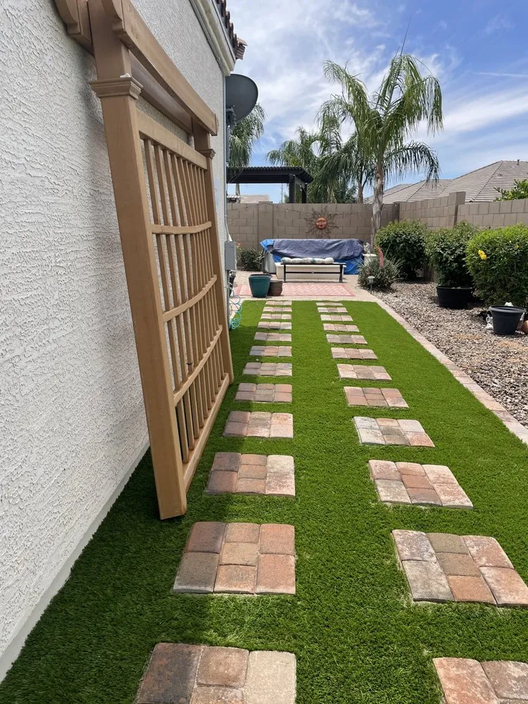Professional lawn mowing service in San Tan Valley, AZ by Escoto Family Landscaping
