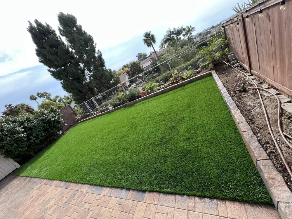 Custom landscape installation for residential properties across Escondido, CA - ESD turf and paver's