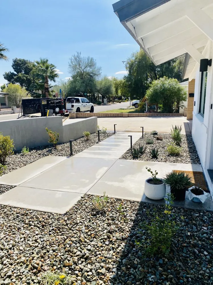 Professional landscape installation in Phoenix, AZ by Espinosas Irrigation Landscaping