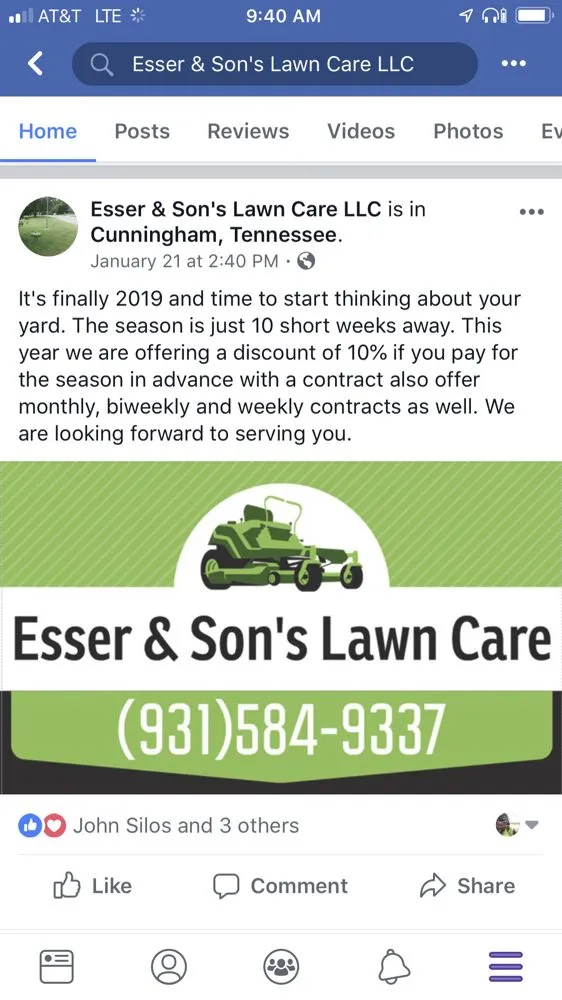 Trusted outdoor landscaping with custom design across Cunningham, TN - Esser & Son's Lawn Care