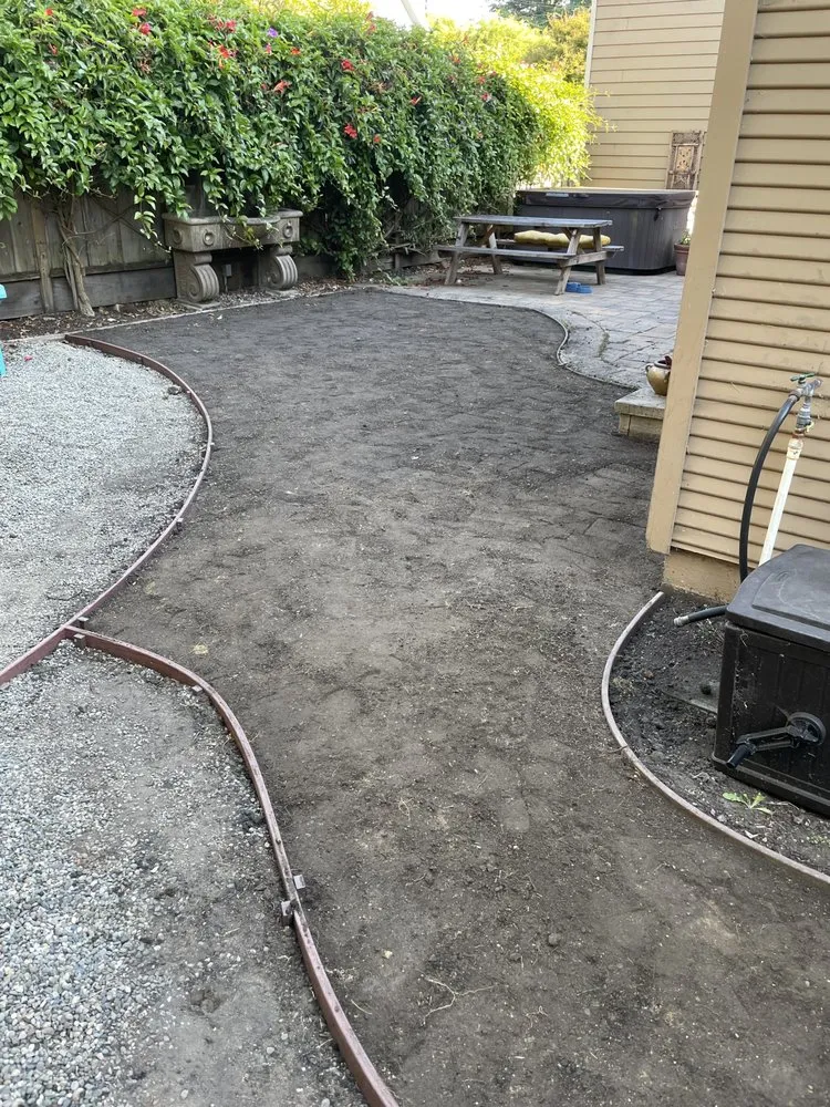 Affordable landscape installation in Santa Cruz, CA by Esteban Gonzalez