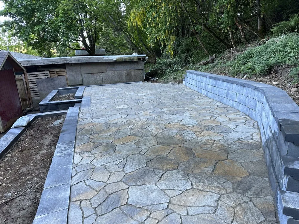 Affordable landscape installation in Ferndale, WA by Esteban's Landscaping