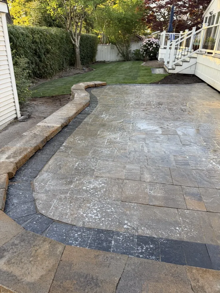 Custom landscape installation for homes in Ferndale, WA by Esteban's Landscaping