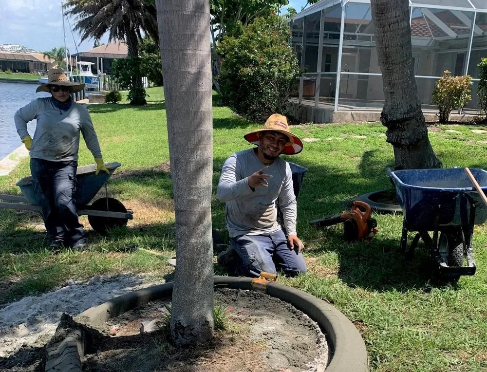 Reliable garden landscaping for year-round maintenance in Port Charlotte, FL by Estrada Lawn Service & Concrete Curbing