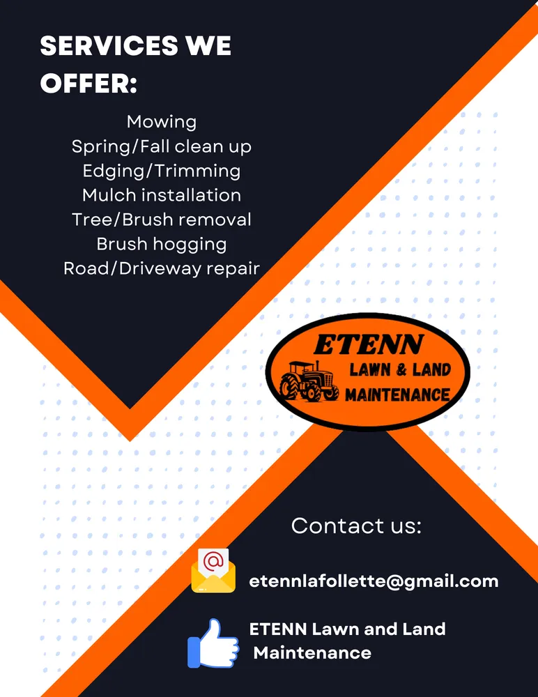 Professional yard cleanup service near you in LaFollette, TN by ETENN Lawn and Land Maintenance