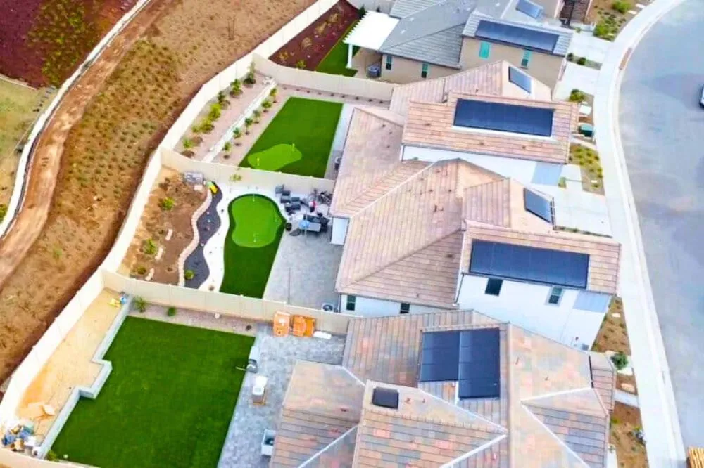 Custom garden landscaping for homes across San Diego, CA - Eternal Turf & Pavers