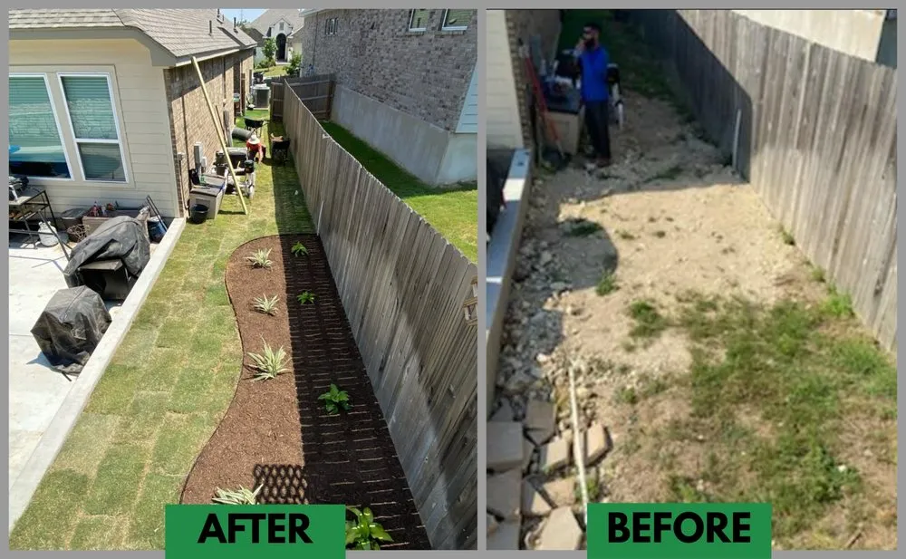 Local garden landscaping in Live Oak, TX by Eternity Lawn and Landscaping