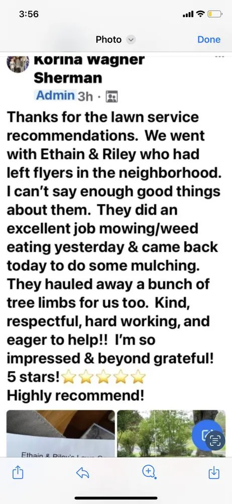 Top-rated lawn mowing service with custom design in Horseheads, NY by Ethain And Rileys Lawn Care