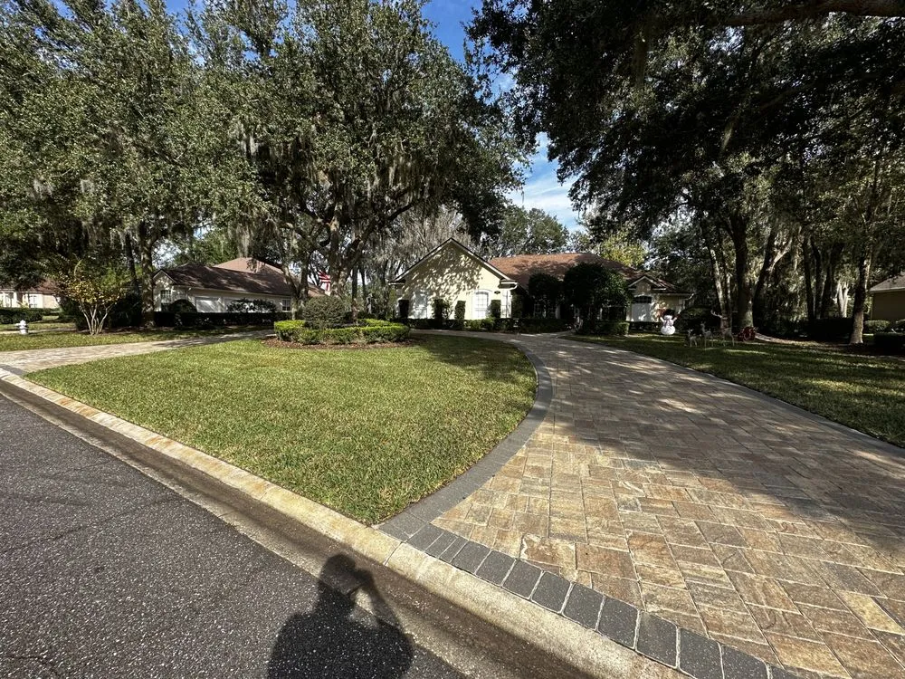 Professional landscape installation for residential properties in Fleming Island, FL by Ettinger Lawn and Landscape