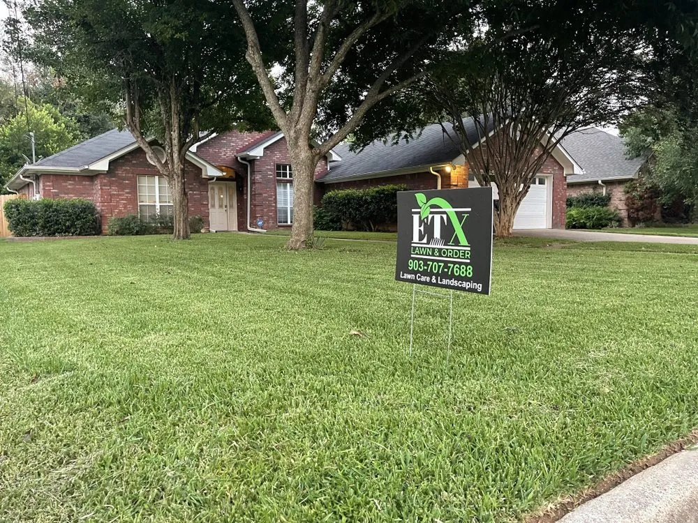 Professional garden landscaping in Tyler, TX by ETX Lawn & Order