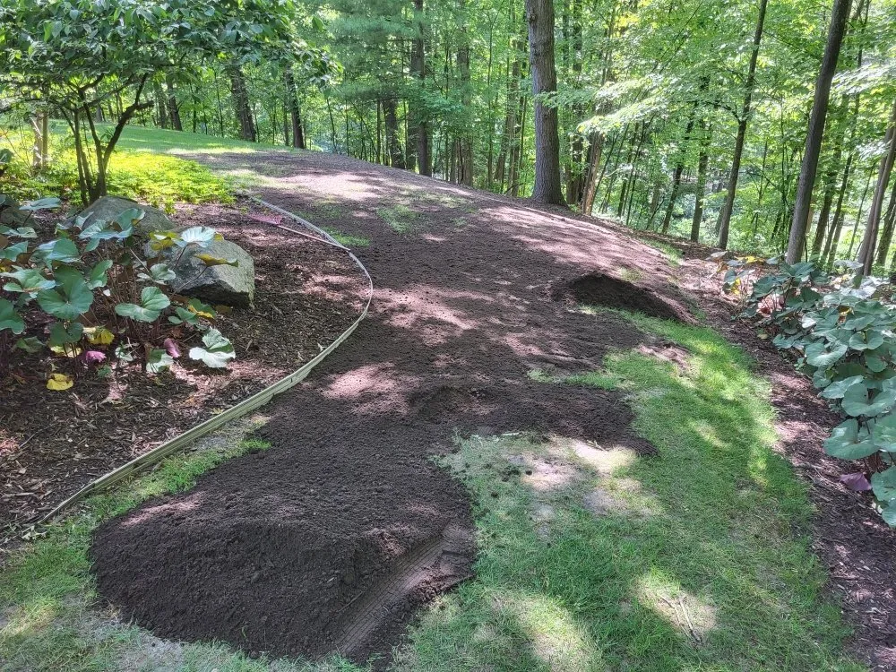 Custom garden landscaping for year-round maintenance in Wyoming, MI by E&V Landscaping