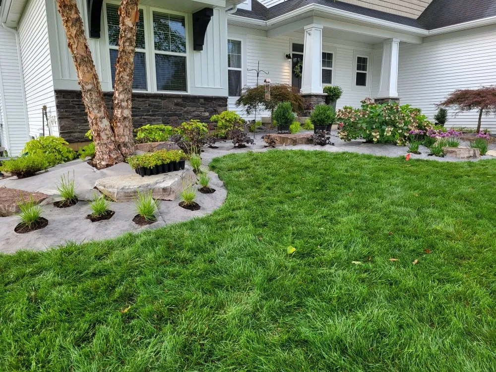Local garden landscaping with custom design in Wyoming, MI by E&V Landscaping