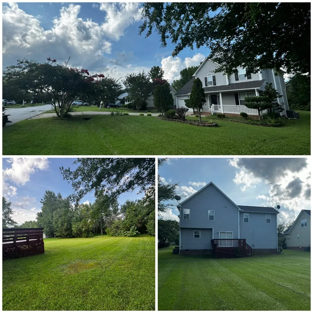 Professional yard cleanup service with custom design across Clayton, NC - Eva Landscaping