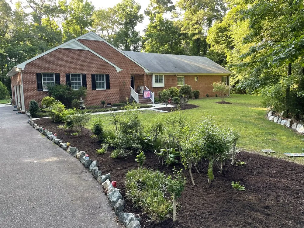 Expert residential landscaping for year-round maintenance in Tappahannock, VA by Evan's Fence and Grass