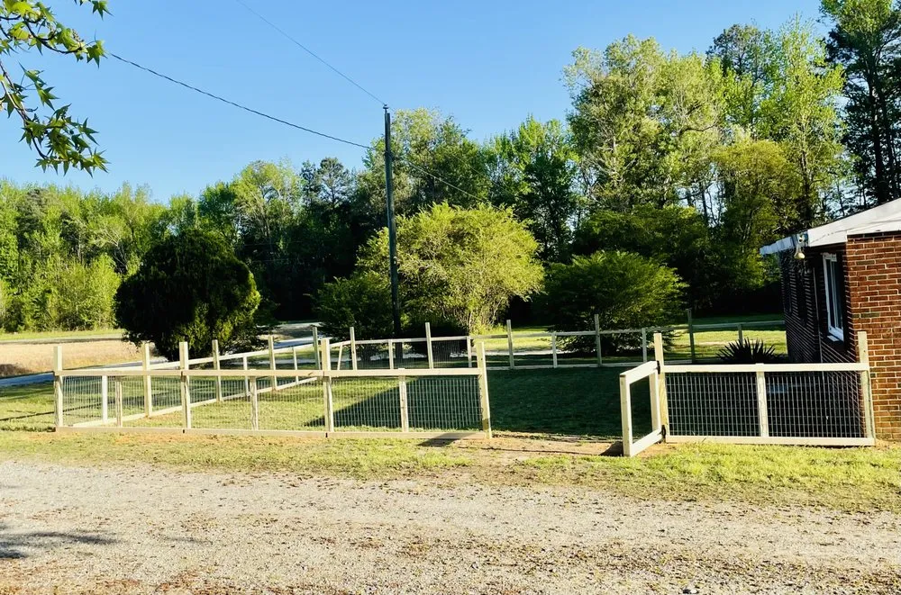 Local landscape installation in Tappahannock, VA - Evan's Fence and Grass