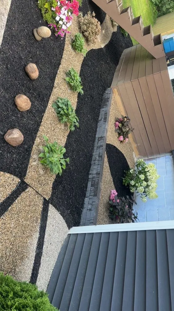 Custom landscape installation near you across New Albany, IN - Evans Outdoor Services