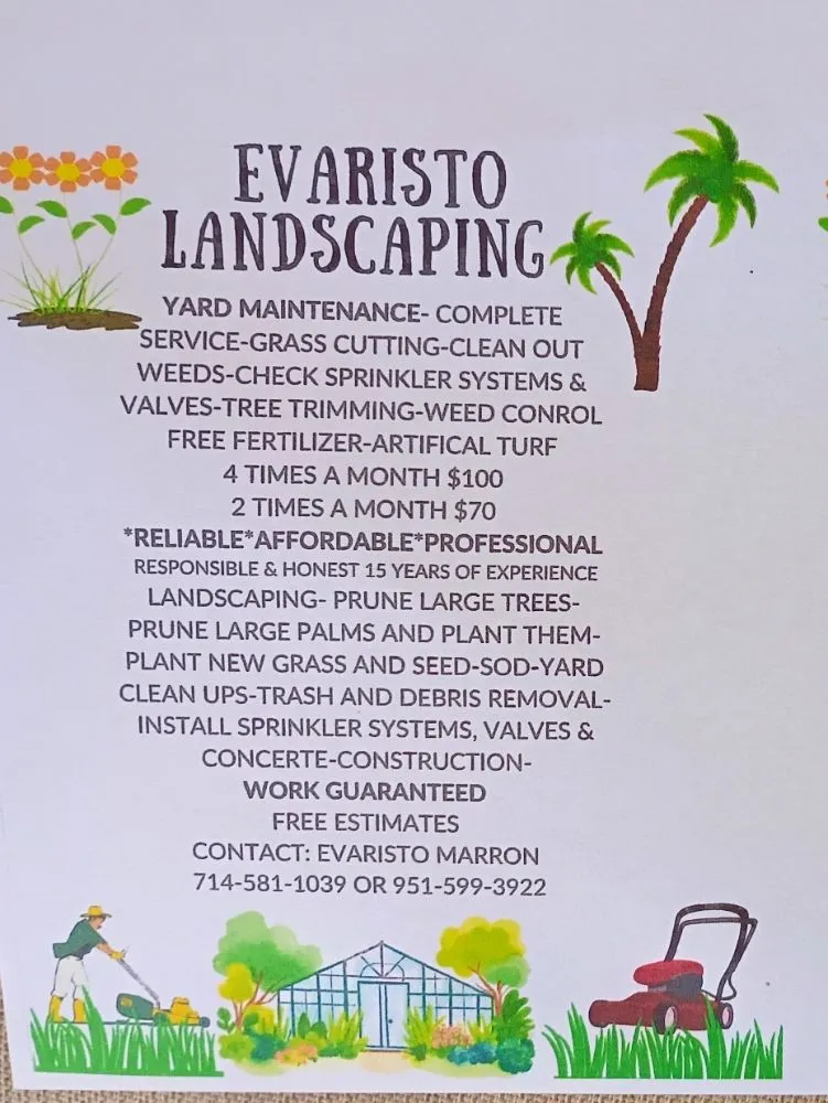 Affordable yard maintenance in Menifee, CA by Evaristo Landscaping & Gardening Services