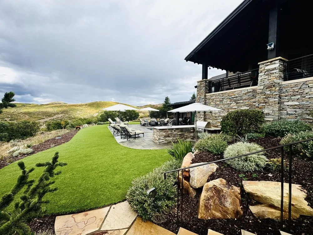 Professional residential landscaping in West Jordan, UT by Everblade Designs
