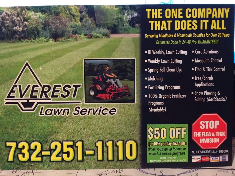 Professional lawn care service in Monroe Township, NJ by Everest Lawn Service