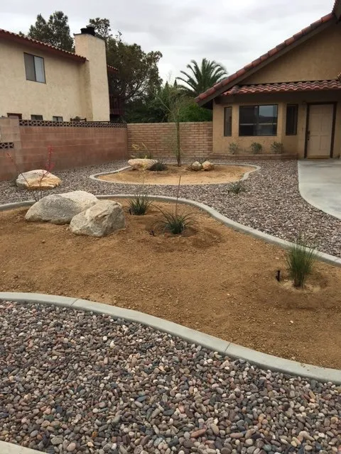 Affordable garden landscaping in Ridgecrest, CA - Evergreen Construction