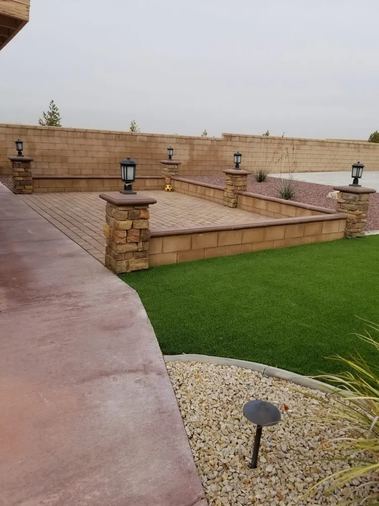 Custom lawn mowing service in Victorville, CA by Evergreen Custom Landscaping