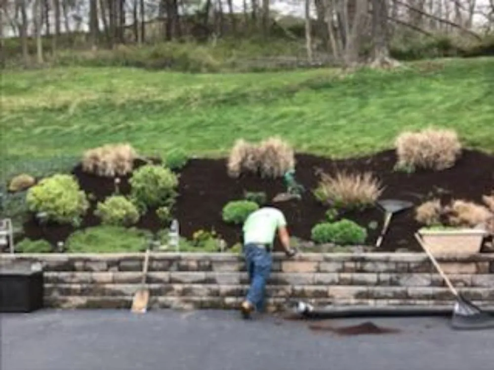 Expert lawn mowing service with custom design in Shelton, CT by Evergreen Garden Design