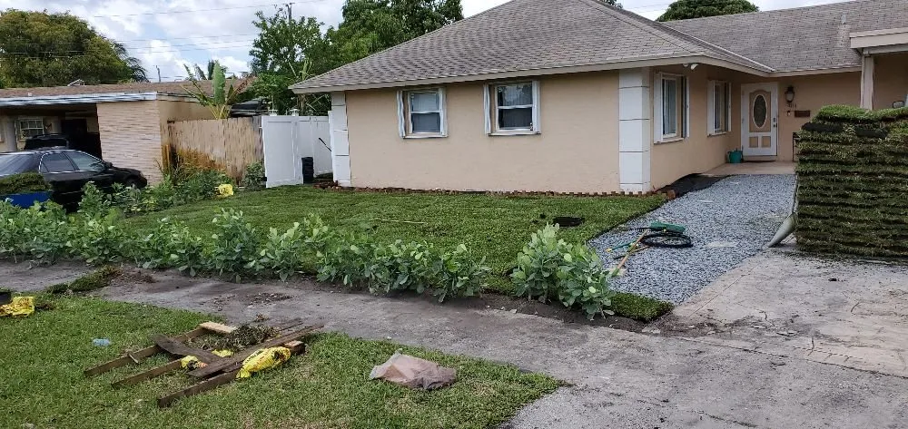 Custom residential landscaping for beautiful yards in Fort Lauderdale, FL by Evergreen Greenery