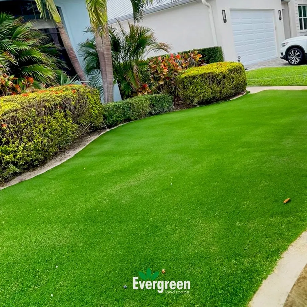 Top-rated landscape design for residential properties in Boynton Beach, FL by Evergreen Landscape