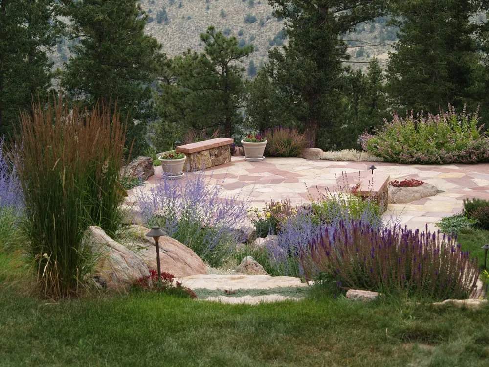 Custom garden landscaping in Evergreen, CO - Evergreen Landscapes & Supply