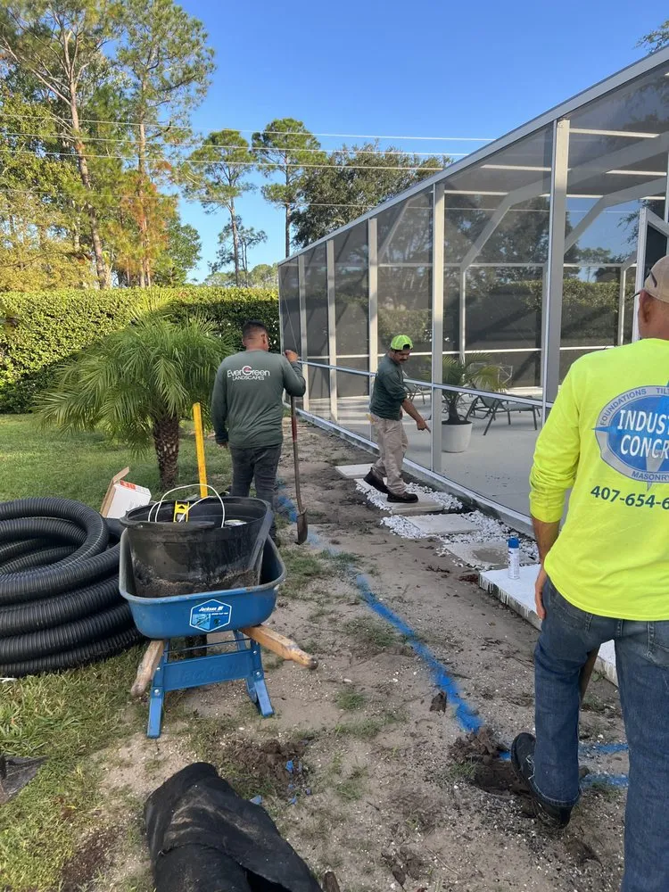 Custom landscaping services for residential properties in Palm Coast, FL by Evergreen Landscapes