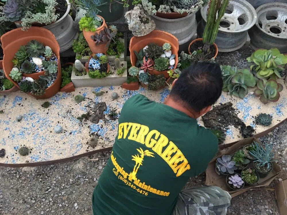 Expert lawn mowing service in Honolulu, HI by Evergreen Landscaping and Maintenance