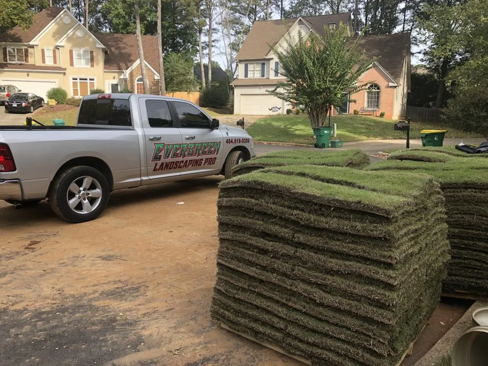 Expert lawn mowing service for year-round maintenance in Lithia Springs, GA by Evergreen Landscaping Pro