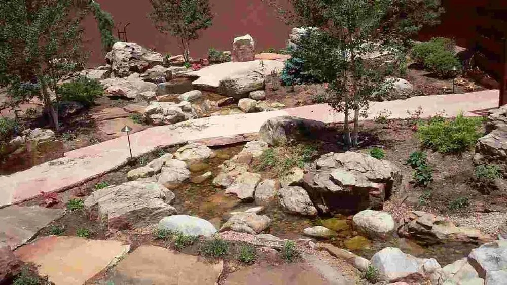 Professional outdoor landscaping with custom design across Santa Fe, NM - Evergreen Landscaping