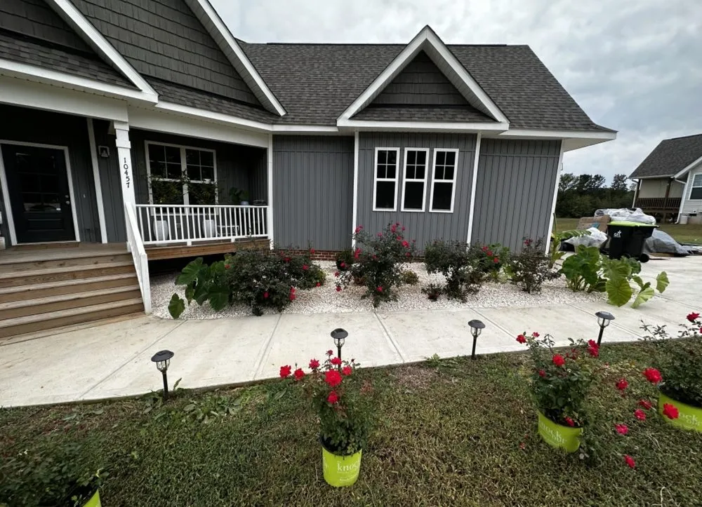 Custom lawn mowing service in Middlesex, NC by Evergreen landscaping solutions