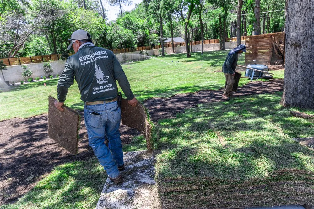 Expert garden landscaping in Argyle, TX by Evergreen Lawn & Landscape