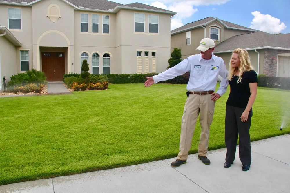 Custom yard maintenance with custom design in Orlando, FL by Evergreen Lawn & Pest Control