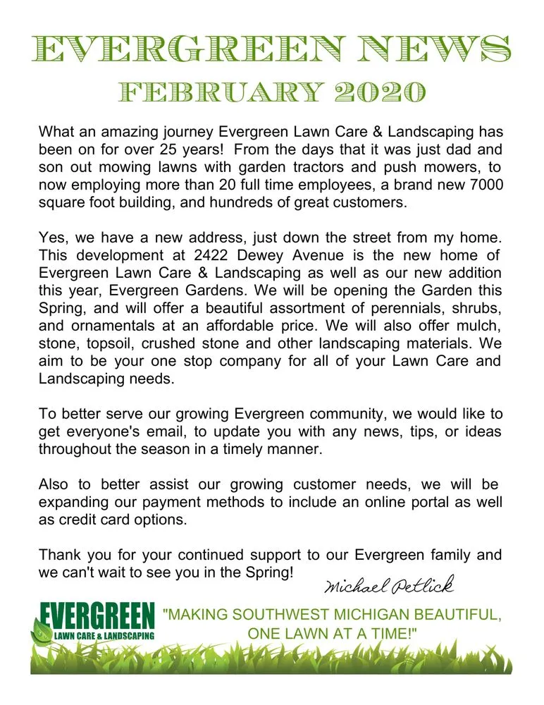 Affordable lawn mowing service experts serving Benton Harbor, MI - Evergreen Lawn Care & Landscaping