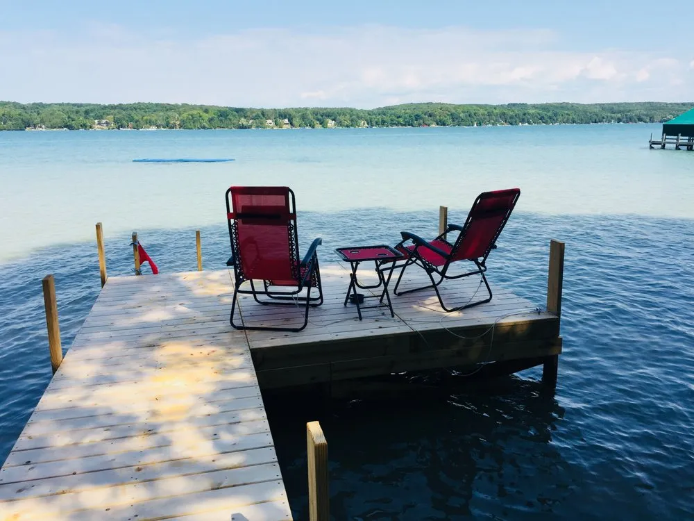 Professional yard maintenance with custom design in Petoskey, MI by Evergreen Lawn Care