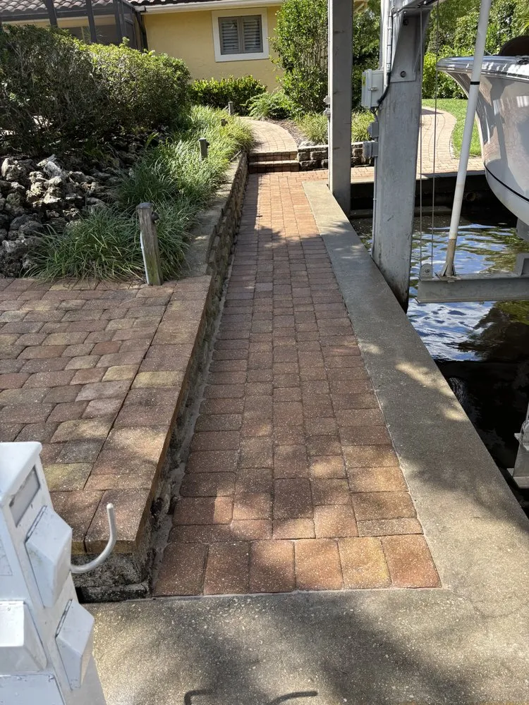 Custom garden landscaping for residential properties in Naples, FL by Evergreen Lawn