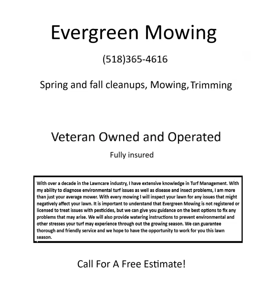 Trusted lawn mowing service in Schenectady, NY by Evergreen Mowing
